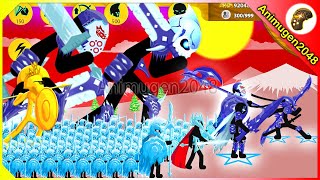 NEW EPIC SPEAROS, XIPHOS FROZEN GRIFFON VS UNDEAD FINAL BOSS | Stick War Legacy Mod | Animugen2048