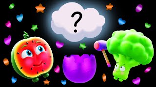 🍉 Funky Fruits Surprise Eggs + More Baby Sensory | Funky Fruits Fun Animation and Upbeat Music!