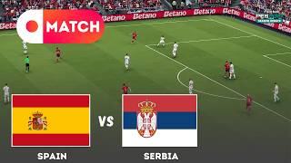 SPAIN vs SERBIA | Friendly International 2026 Match Simulation | eFootball PES 21 Gameplay