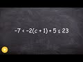 Solving Compound Inequalities