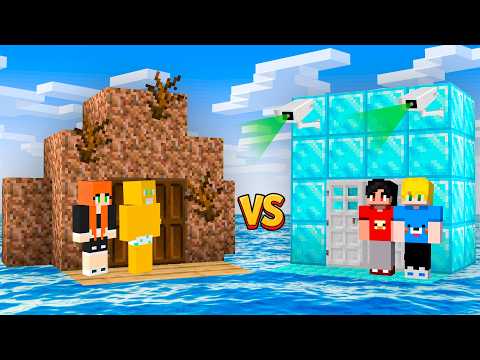 Casa de RICO vs  POBRE na Água para Salvar nossa Família!