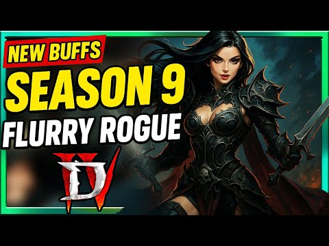 Diablo 4 Season 9 Flurry Rogue *New Infinite Teleport Death Mask Rogue : (UPDATED With *NEW Buffs)