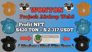 Game penghasil Uang Saldo Dana | WONTON Projeck Airdrop Web 3