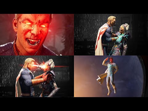 Mortal Kombat 1 - All Homelander Fatalities & Brutalities @ 4K 60ᶠᵖˢ ✔