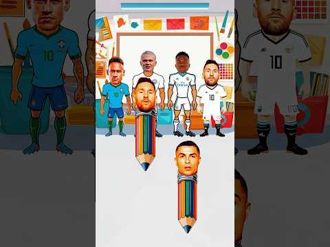 De Que Color Son Las Camisetas? Ronaldo vs Messi vs Neymar vs Haaland vs Vinicius