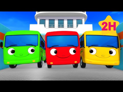Los autobuses van de paseo 🚌  Canciones Infantiles🎵| Caricaturas para bebés