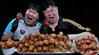 감스트 치킨 닭다리 유명브랜드꺼 다 시켰습니다! 먹방