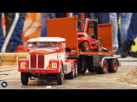 MIGHTY BIG RC TRUCKS 4K - RC SCALE TRUCKS & RC CONSTRUCTION EQUIPMENT - HEAVY HAULAGE - MODEL CRANE