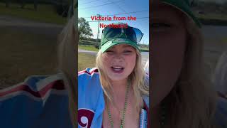 I’m talking with Victoria from Northeast Philly at spring training 2025 …. Favorite player ￼
