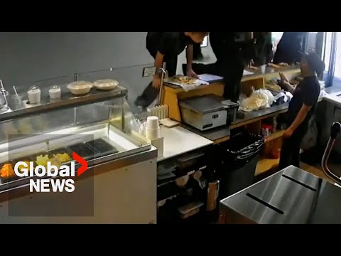 YouTube video thumbnail: Kelowna Restaurant Owner Pleads for Chaos Inflicted by Group of Teens to Stop