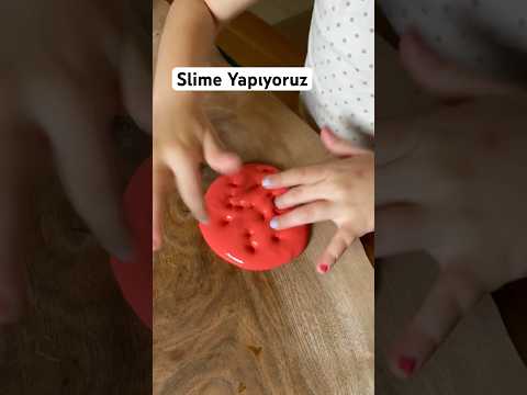Slime Yapıyoruz!  Yapıştırıcı, karbonat, traş köpüğü, lens solusyonu, zeytin yağı, gıda boyası