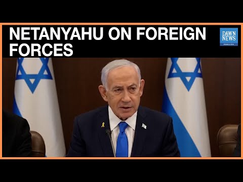 YouTube video thumbnail: Israel to Determine Which International Forces Can Operate: Netanyahu