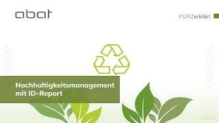 Nachhaltigkeitsmanagement mit ID-Report