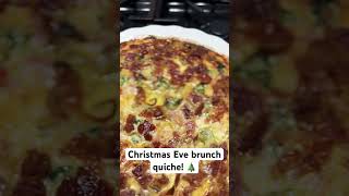 Christmas Eve Brunch quiche.#quiche#christmaseve#foodforthebelly#getinmybelly#merrychristmastooall