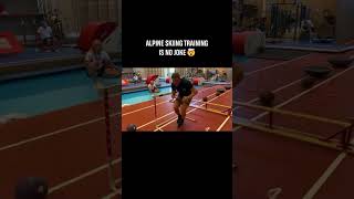 Ever wondered how alpine skiers train when there's no snow? 👀