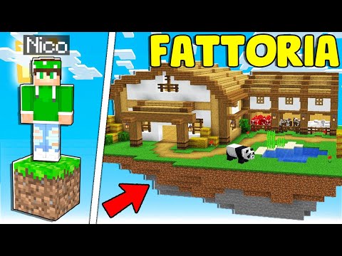 HO CREATO UNA FATTORIA nella SKYBLOCK di MINECRAFT!