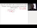 Parts Per Million Concentration Concepts