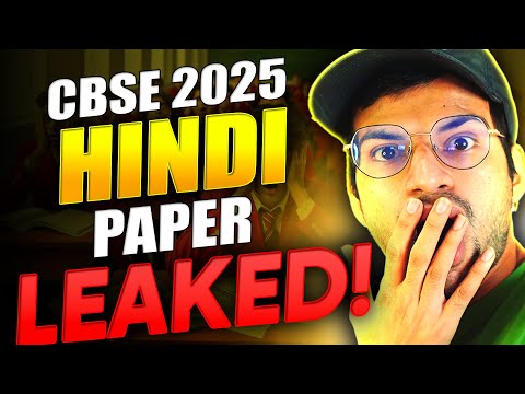 HINDI PAPER LEAKED😱😱 || Class 10 CBSE Hindi Paper Leak OFFICIAL VIDEO 2025 ✅