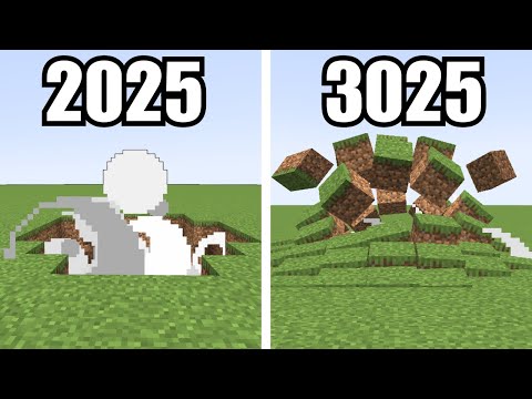 minecraft physics in 2025 vs 3025