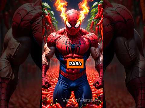 🌶️ ¡El Joker Obliga a Spider-Man a Comer el Chile Más Picante de la Prisión! 😳🔥 #spiderman  #shorts