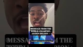The king has spoken! Jayden Deleon #trackandfield #worldu20