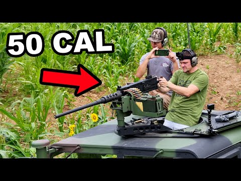 We Got a Humvee with a 50 Cal on Top!