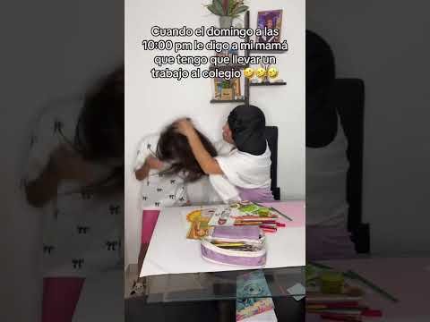 Cuándo le diga a mamá que tengo tarea en la madrugada #humor #comedia #shorts #funny