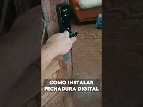 Como instalar fechadura digital #diy #façavocêmesmo