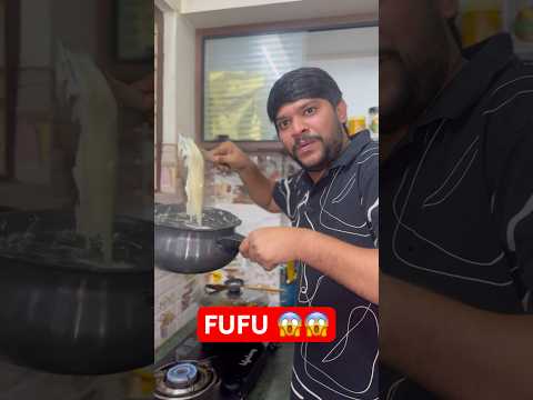 💢Fufu recipe africans favourite 😨 #food #shorts #dailyvlog #telugu