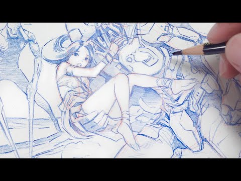 Image sketch : 赤青鉛筆で描くイメージスケッチ