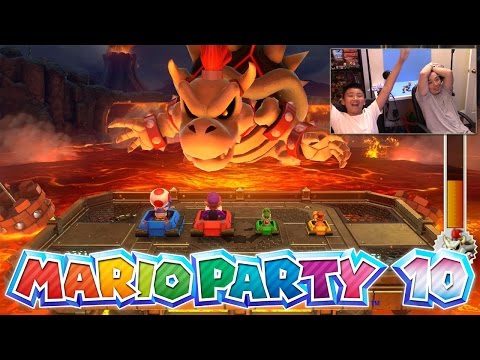 Chaos Castle - Mario Party 10 [Father & Son Gameplay] Wii U