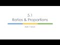 Understanding Ratios and Proportions