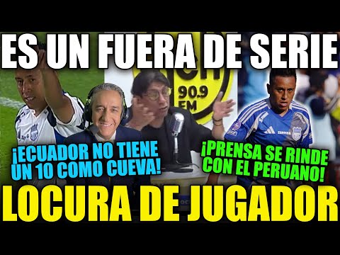 PRENSA DE ECUADOR SIN PALABRAS APLAUDE FÚTBOL DE CHRISTIAN CUEVA EN EMELEC ENVIDIAN AL 10 DEL PERÚ