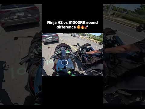 Ninja H2 vs S1000RR sound difference