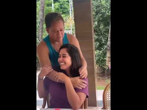 Leonardo, com sua filha Monyque Isabella amor e carinho. 💕🥰