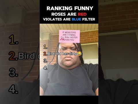 Ranking funny roses are red violets are blue filter REACTIONS #shorts #funny
