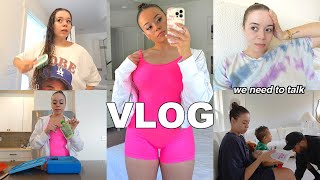 VLOG: We need to talk!! getting out of a slump, preschool accident, target + more!