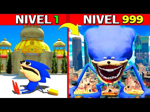 EVOLUCIONÉ A SHIN SONIC AL NIVEL MAXIMO EN GTA 5 !! (Sonic Tapes mod)