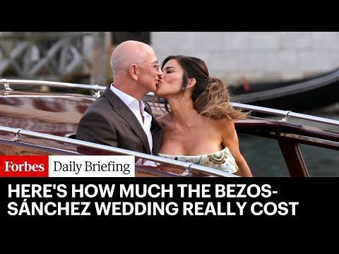 YouTube video thumbnail: Here’s How Much The Bezos-Sánchez Wedding Extravaganza Really Cost