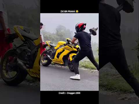 Kawasaki ninja zx10r prank shorts 🔥 #shorts