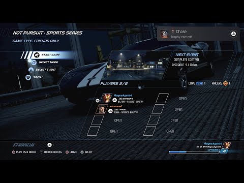 Need For Speed Hot Pursuit Remastered - Chase Trophy , Race Trophy (Achievement)