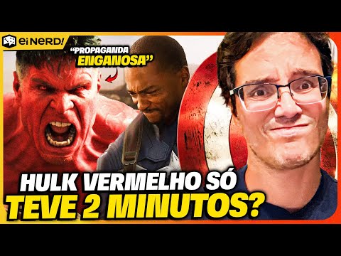 HULK VERMELHO SÓ APARECE POR 2 MINUTOS EM CAPITÃO AMÉRICA? É VERDADE ISSO?