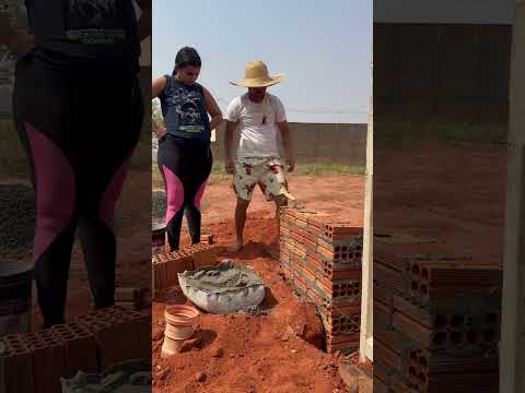 COBROU TUDO ISSO SÓ PRA FAZER A MURETA #obra