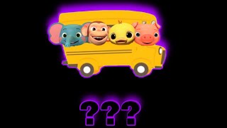 "WHEELS ON THE BUS" WITH COCOMELON ANIMALS SOUND VARIATIONS IN 60 SECONDS