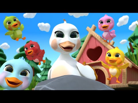 Five Little Ducklings🐤🐤🐤🐤🐤 - Learn Colors and Numbers | Nursery Rhymes & Kids Songs