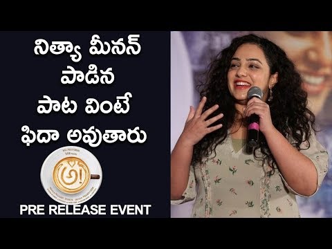 Nithya Menon Singing Song  @ Awe Pre Release Event | Nani, Regina, Kajal, Nithya Menon