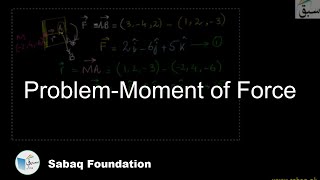 Problem-Moment of Force
