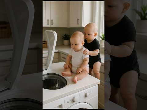 Dog Helps Mom Save Baby from Washing Machine😨👶🐶!