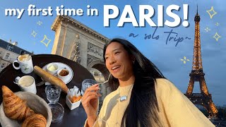 MY FIRST TIME IN PARIS 🇫🇷🥐🚊 train to Paris, cafes, shopping & solo traveling!
