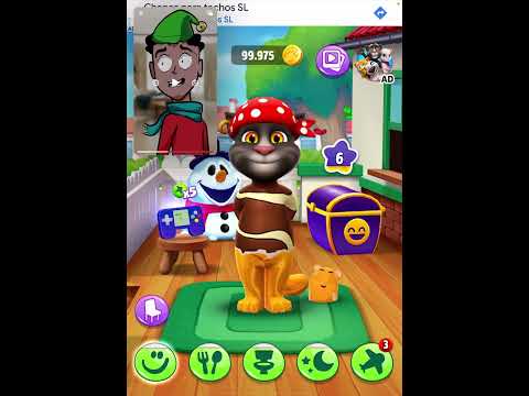 TALKING TOM Y ALFREDO LARIN - Decorando El Árbol De Navidad #alejocacerestv #tomlarin